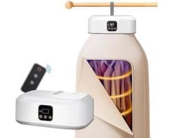 Opvouwbare Mini Droger - met UV Sterilisatie - Stille Warmtelucht Droging