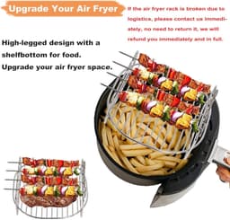 Airfryer-rek Airfryer-accessoire met 4 spiesen — thumbnail 5