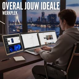 Triple Portable Monitor Ultimate 15.6" - Full HD Draagbare monitor met USB-C & HDMI - Tri screen - Plug & Play - Incl. Draagtas — thumbnail 4