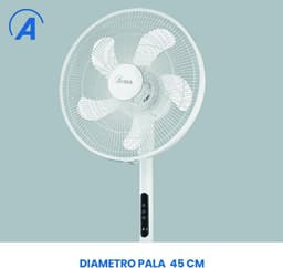 Multifunctionele 3-in-1 ventilator - Staande en tafelventilator met oscillerende functie - 5 vleugels, afstandsbediening en timer — thumbnail 5