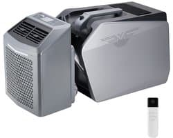 Mobiele Airco - Draagbare Airconditioner - 5000 BTU Koelvermogen - 3 Snelheden - 24-uurs Timer - 16–32 °C Instelbaar - AC/DC Compatibel - Voor Camping, Camper & Thuis - Grijs