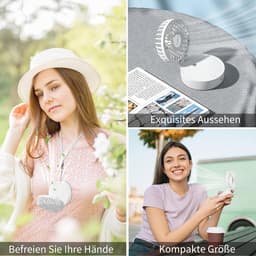 Draagbare Mini Ventilator Met Koele Verneveling - USB Oplaadbaar, 5 Snelheden, Vouwbaar en Geschikt voor Kantoor en Reizen — thumbnail 3