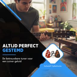 Finesse Premium Stemapparaat Gitaar, Basgitaar, Viool, Ukelele - Chromatisch stemmen - Tuner — thumbnail 5