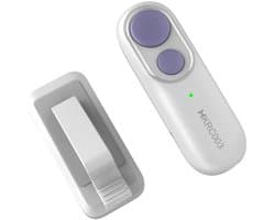 Afstandsbediening, geschikt voor Kindle Paperwhite, Colorsoft, Oasis, Scribe, iPad, tablets en e-readers, draagbare afstandsbediening, RF-afstandsbediening, kan automatisch pagina's omslaan, pagina-omslagapparaat, wit