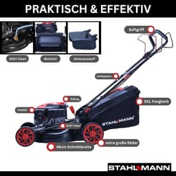 Benzine Grasmaaier met Aandrijving - 5,4 pk, 46 cm Maaibreedte, Mulchen, Easy Clean Aansluiting — thumbnail 4
