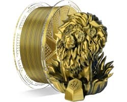 Two-Tone Silk PLA 3D Printer Filament 1.75 mm - Zwart en Goud 1 kg