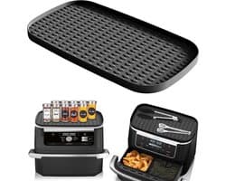 Heißluftfriteuse-accessoires voor Ninja 10,4L AF500EU, Airfryer siliconen mat Geschikt voor Ninja Foodi Flexdrawer 10,4L, Herbruikbare heteluchtfriteuse siliconen mat voor Ninja Air Fryer AF500DE