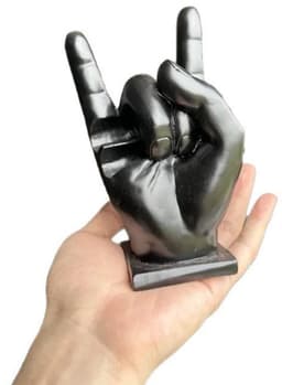 GELLDG Drumaccessoires - Drumstokhouders - Handbediende drumstokhouders - Displayhouders voor drumaccessoires - Drumstokhouders van hars - Leuke en creatieve drumstokhouders - Geschikt als decoratie en cadeau voor drummers - Zwart - 2 items — thumbnail 2
