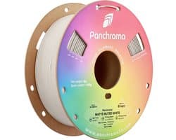 Polymaker CA04028 Panchroma™ Matte Filament PLA kunststof Mat, Lage dichtheid 1.75 mm 1000 g Muted White, Wit 1 stuk(s)