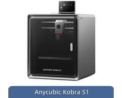 NaevaMi 3D Printer - 3D-printers - 3D Printer Voor Beginners - Ultra Stille 3d printer - CoreXY - Kobra S1 Snelle 3D-printer Tot 600 mm/s - Multicolor Mogelijkheden - 320°C Hotend - Automatische Leveling - Zwart