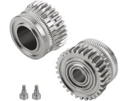 Vernikkeld Staal Extruder Gears voor 3D-printers