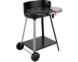 Vulcano 2000 houtskoolbarbecue met gietijzeren kuip en verchroomd stalen rooster