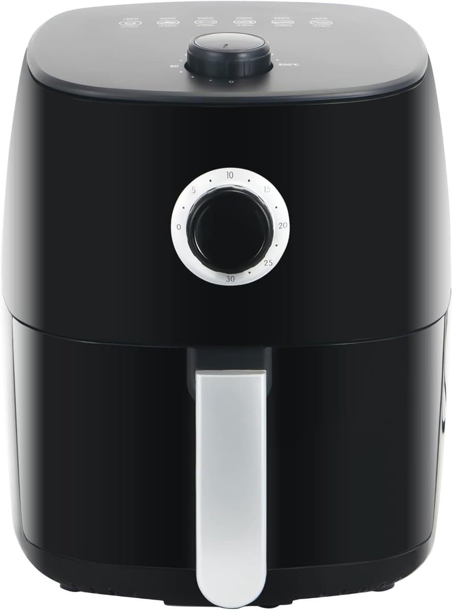 Mini Heteluchtfriteuse met Temperatuurregeling, 1400 Watt, 5-in-1 Multicooker voor Gezond Frituren en Koken — afbeelding 1