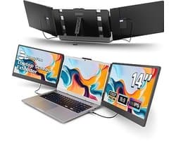 Schermverlenger 14 inch FHD 1080P IPS voor laptops - Draagbare Monitor met HDMI, USB-A en Type-C - Compatibel met Windows, Mac, Android, Chrome, Switch en PS5