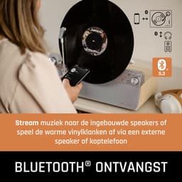 Lenco Platenspeler - Verticale Platenspeler - Volledig automatisch - Bluetooth - LSA-071SI - Grijs — thumbnail 5