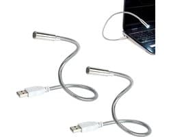 Set van 2 Flexibele USB LED Lampjes - Universeel voor Laptop, Powerbank en Toetsenbord