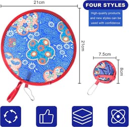 Pop-up Ventilatoren - 4 Stuks Vouwbare Handventilator voor Festivals, Verjaardagen en Bruiloften — thumbnail 4