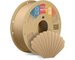 Matte PLA 3D Printer Filament - 1.75mm, 1kg Spool in Lichtbruin