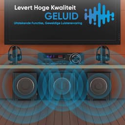 Draadloze Bluetooth Hifi Stereo Versterker met HDMI en AUX | Geweldige Geluidskwaliteit — thumbnail 5