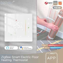 Zigbee Slimme Thermostaat voor Vloerverwarming - Digitaal en Programmeerbaar, Compatibel met Alexa en Google Home — thumbnail 4