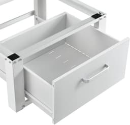 Livista Wasmachine onderkast met lades - Wasmachine kast - Opbergkast - Wasmachine onderkast - 63x54x31 cm - Wit — thumbnail 5