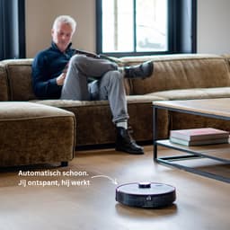 TONIHOMI® M30 - Robotstofzuiger met dweilfunctie - Robotstofzuiger met laadstation - LDS Laser navigatie - Robotstofzuiger huisdieren - Dweilrobot - Robotstofzuiger met app - Zwart — thumbnail 2