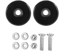 Jhubers Goods - Rubberen Voetjes- Voetjes - Rubber - Antislip - Dempend - Trillingsdempend - 2 Stuks- Geschikt voor Generatoren Hogedrukreinigers Luchtcompressoren- Zwart Rubber- Accessoires voor Apparaten met Trillingen.