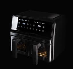 Swiss Pro+ Dubbele Airfryer Heteluchtfriteuse XXL Airfryer twee Kookvakken 8 Liter 1700 Watt Dual Zone Technologie Classic Edition Zilver Model 2026 SPAF8L2S — thumbnail 10