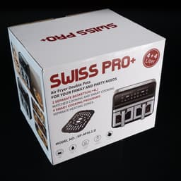 Swiss Pro+ SPAF8L2G - Dubbele Airfryer - 8L - 2400W - Dual Zone Technologie — thumbnail 4