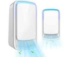 Gsedaox - Luchtreiniger- Geurverdrijver voor Kattenbakken- Actieve Zuurstof, Ozon & Ionen- Air Eliminator (Insteekmodel) - Wit