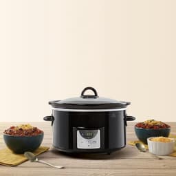 RVV® Slowcooker met timer - Slowcooker - Crockpot - Zwart - 31cm x 22cm x 30cm — thumbnail 7