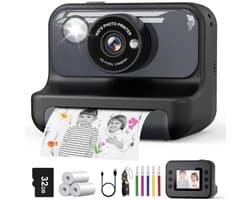VH Supplies® Polaroid Camera - Polaroid Printer - Instant Camera - 32 GB Geheugen - Zwart