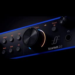 Focusrite Scarlett 2i2 Anniversary Edition Limited Edition Audio Interface (Blauw) — thumbnail 4