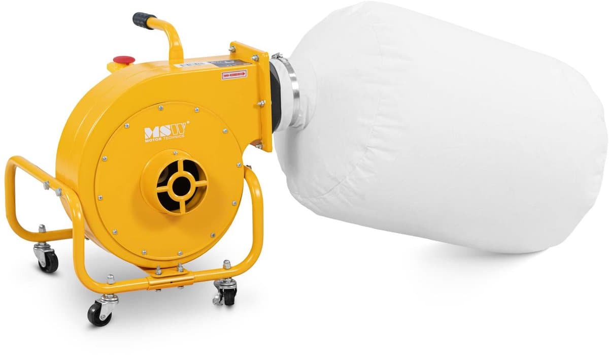 Mobiel afzuigsysteem - 850 m³/u - 56 L - voor hout - MSW — afbeelding 1
