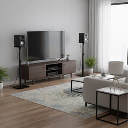 Speaker standaard - set van 2 - verstelbaar 72-95 cm - zwart — thumbnail 5