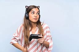 Decoratieve Roze Kattenoren voor Hoofdtelefoons - Verstelbare Accessoire voor Gaming Headsets — thumbnail 2