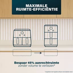 Princess Heteluchtfriteuse - 182278 - 3000W - Stack Airfryer 11,2liter - PFAS-Vrij - 2 lades (Sync) - 11 Bakprogramma's - Bespaart 45% ruimte - Dubbele gestapelde lades — thumbnail 16