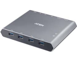 2-poorts USB-C KVM dock met 4K DisplayPort en Power Delivery