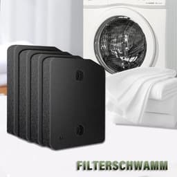 4 stuks droogfilters, voor Miele T1 wasdroger, wasdroger sokkelfilter, sponsfilter, filtermat voor een langere levensduur van de droger (207 mm x 157 mm x 30 mm) — thumbnail 4