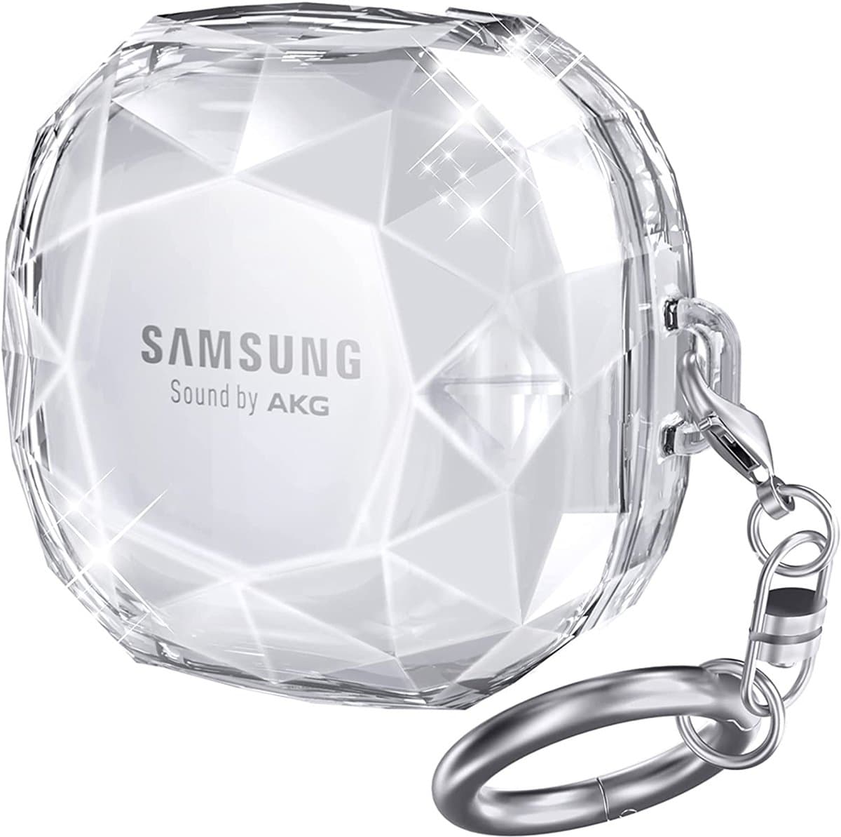 Harde Transparante Hoes Voor Galaxy Buds Serie – Geschikt Voor Buds Live, Pro, 2 & 2 Pro | Schokbestendig + Sleutelhanger — afbeelding 1