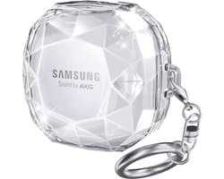 Harde Transparante Hoes Voor Galaxy Buds Serie – Geschikt Voor Buds Live, Pro, 2 & 2 Pro | Schokbestendig + Sleutelhanger