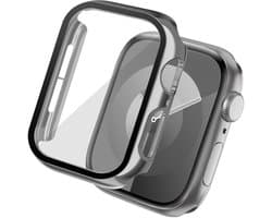 Screen protector - Geschikt voor Apple Watch 4 / 5 / 6 / SE - 44 mm - Full Cover Hard Case / Beschermend Hoesje - Zilver