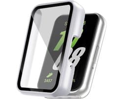 Screen protector - Geschikt voor Samsung Galaxy Fit 3 - Full Cover Hard Case / Beschermend Hoesje - Zilver