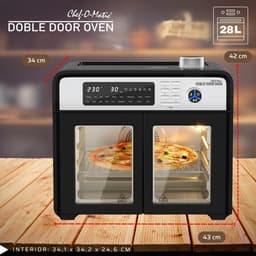 Multifunctionele Heteluchtoven en Frituur met Draaispies en LCD-Scherm — thumbnail 2
