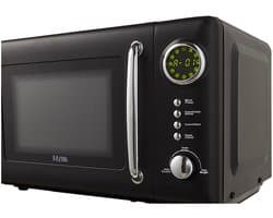 ETNA SMV620ZWA Retro Magnetron - 20 liter - Compact, Stijlvol en Efficiënt met 12 Automatische Programma's