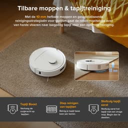 Roborock QV 35A robotstofzuiger - 8000Pa - met dweilfunctie - anti-verstrengeling - Dual Liftable Spinning Mops - Reactive Tech Obstacle Avoidance - Zelfreinigend - 2,7 L stofzak - 4 L watertank - Qrevo Plus/Qrevo upgrade — thumbnail 3