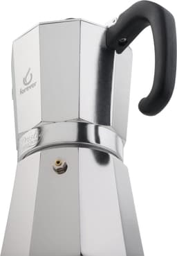 Inductie Espressoapparaat Moka voor Heerlijke Koffie - Aluminium Boiler — thumbnail 4