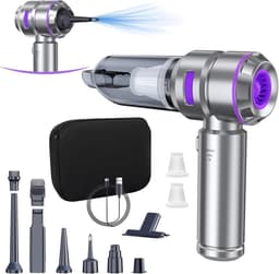 4-in-1 Draadloze Autostofzuiger 20 kPa - Krachtige Mini Stofzuiger met Borstelloze Motor, 30 Min Looptijd, Stofzuigen Blazen Luchtpomp voor Auto en Thuis — thumbnail 1