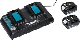 Makita - DLM432PT2 - 2x 18V - accu - grasmaaier - set - incl. 2x 5.0 Ah accu en duolader — thumbnail 4
