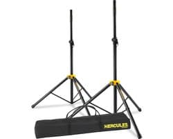 HERCULES Stands HCSS-200BB Luidsprekerstandaards, 205 cm, 2 stuks, 35,38 mm Smart Adapter, incl. tas